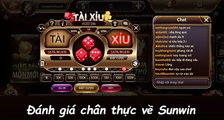 Đánh giá thực tế từ cộng đồng game thủ về Sunwin