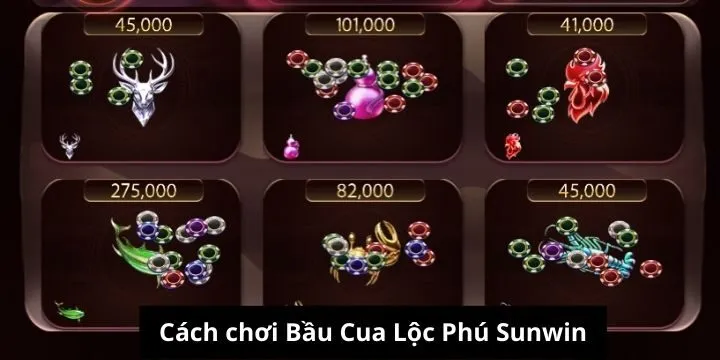 Hướng dẫn chơi Bầu Cua Lộc Phú Sunwin cực chuẩn