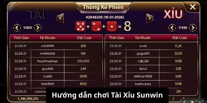 Hướng dẫn cách chơi Tài Xỉu cổng game phiên bản mới nhất