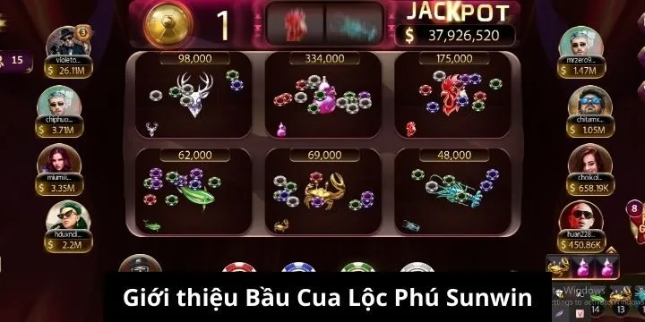 Bầu Cua Lộc Phú Sunwin là sản phẩm rất lôi cuốn 