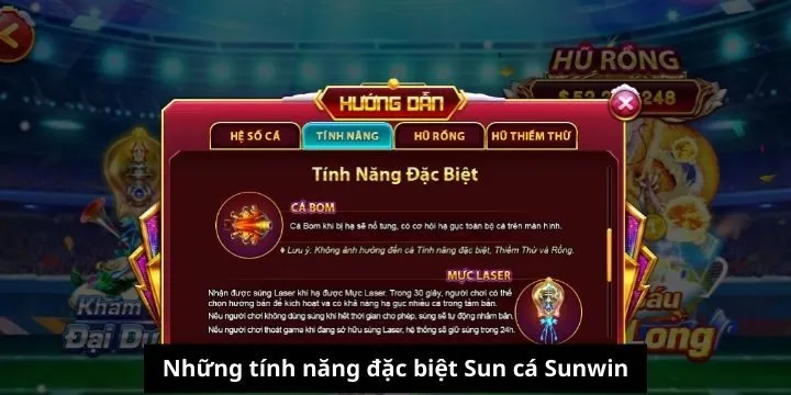 Bộ tính năng đặc biệt nhất của Sun Cá Sunwin 